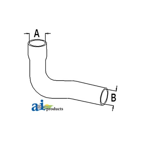 A & I Products Radiator Hose, Lower 12" x3" x3" A-A57353